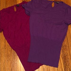 Express tips in purple and magenta